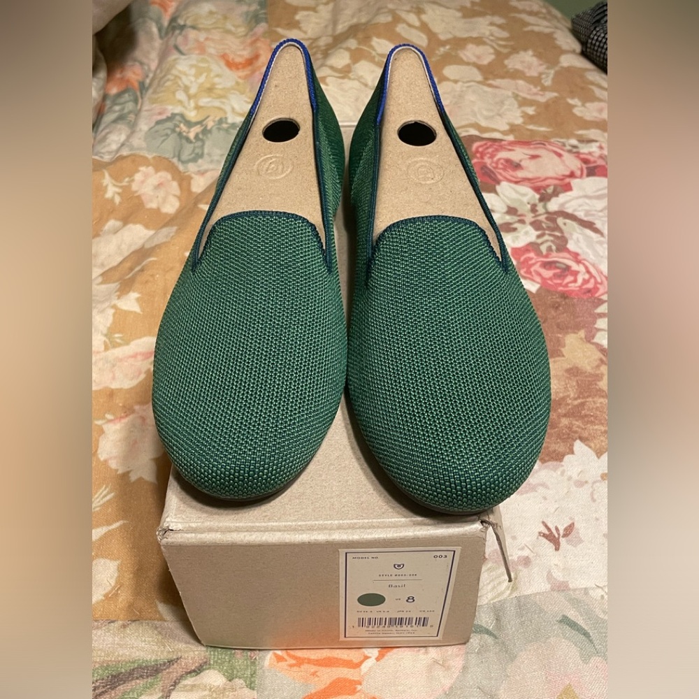 Rothy’s Loafer Sz 8 New in Box Basil